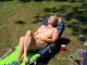 tanning at the nudist resort