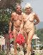 Old nudist couple.