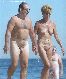 Mature nudist couple.