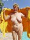 Flabby nudist granny.