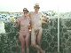 Mature nudist couple.