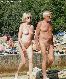 Old nudist couple.