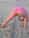 Collecting shells at the beach
