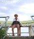 milf pussy flashing - outdoor