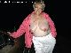 big hang granny tits - outdoor