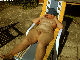 old whore taking sun